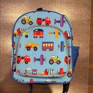 Wilson Blue Vehicle Print Kids Backpack